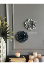 Duvar Aksesuar 2’li Çiçek Takım Biblo/Duvar Kombin/Ev-Ofis Dekorasyon - Görsel 4