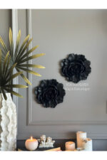 Duvar Aksesuar 2’li Çiçek Takım Biblo/Duvar Kombin/Ev-Ofis Dekorasyon - Görsel 3