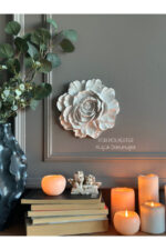 Duvar Aksesuar 2’li Çiçek Takım Biblo/Duvar Kombin/Ev-Ofis Dekorasyon - Görsel 4