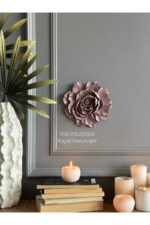 Duvar Aksesuar 2’li Çiçek Takım Biblo/Duvar Kombin/Ev-Ofis Dekorasyon - Görsel 4