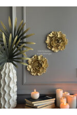 Duvar Aksesuar 2’li Çiçek Takım Biblo/Duvar Kombin/Ev-Ofis Dekorasyon - Görsel 4