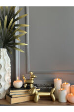 Dekoratif Dachshund Cinsi Balon Köpek Biblo Takım /Masa-Sehpa Üstü/ Kitaplık Süsü - Görsel 4