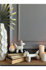 Dekoratif Dachshund Cinsi Balon Köpek Biblo Takım /Masa-Sehpa Üstü/ Kitaplık Süsü