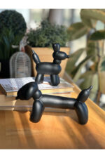 Dekoratif Dachshund Cinsi Balon Köpek Biblo Takım /Masa-Sehpa Üstü/ Kitaplık Süsü - Görsel 5