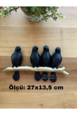 Modern Dekoratif dal üstünde kuşlar / Duvar Dekorasyon / Biblo - Görsel 2