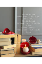 Masa üstü 3’lü Deniz Kabuğu,Yatak odası,çocuk odası ,ofis,kitaplık dekoru,mumluk,biblo,sunumluk - Görsel 4