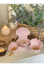 Masa üstü 3’lü Deniz Kabuğu,Yatak odası,çocuk odası ,ofis,kitaplık dekoru,mumluk,biblo,sunumluk