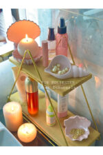 Masa üstü 3’lü Deniz Kabuğu,Yatak odası,çocuk odası ,ofis,kitaplık dekoru,mumluk,biblo,sunumluk - Görsel 2