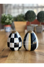 Mackenzie Desenli Dekoratif Masa Üstü Yumurta-biblo-dekor - Görsel 3