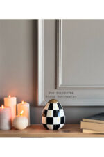 Mackenzie Desenli Dekoratif Masa Üstü Yumurta-biblo-dekor - Görsel 6