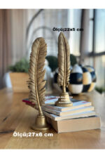 2’li Tüy Biblo Set Dekoratif Ev Aksesuarı - Görsel 3