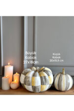 Yeni Yıl,mackenzie Desenli Kabaklar ,2’li Takım Biblo - Görsel 2