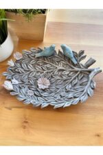 Kuşlu Tabak Biblo/Aksesuar/ Masa-Sehpa Üstü/ Raf Kombin/Dekorasyon/Ev-Ofis Dekor