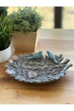 Kuşlu Tabak Biblo/Aksesuar/ Masa-Sehpa Üstü/ Raf Kombin/Dekorasyon/Ev-Ofis Dekor - Görsel 2